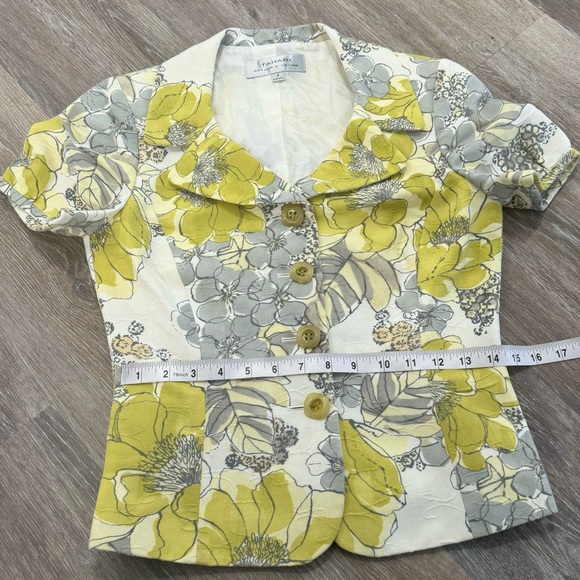 Women’s Tahari Arthur S Levine 2PC Floral Skirt Suit Blazer & Skirt Set Size 2 - Picture 11 of 15